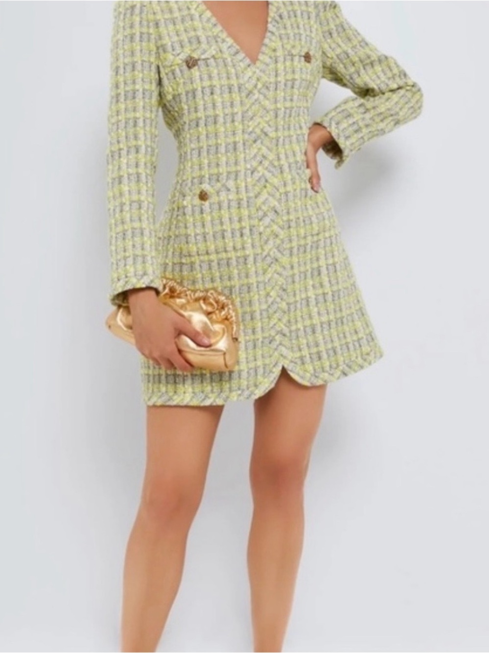 Tuckernuck Citron Tweed Coralie Dress